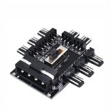 8 Port Fan Power Switch Çoklayıcı Pwm 4336P Molex Hub Splitter 3
