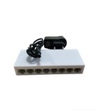 8 Port Switch Sviç Modem Pc Arası Tv Pos Cihazı İçin Kablolu 1 Giriş 7 Çıkış 10/100