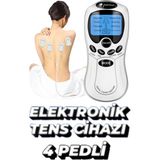8 Programlı Dijital Elektrikli Terapi Masaj Aleti, Portatif ve Pedli, Bel, Sırt, Bacak, Kol - Haki