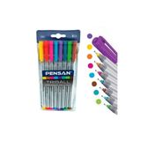 8 Renk 1.0 mm Tükenmez Kalem Paketli Triball Pensan