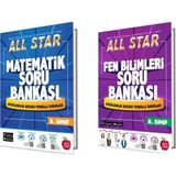 8.sınıf All Star Matematik Soru Bankası + All Star Fen Bilimleri Soru Bankası (2 Kitap)