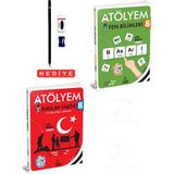 8.sınıf Atölyem Fen Bilimleri Inkılap Tarihi Soru Bankası Tadında 2 Kitap Set Kalem Seti Hediyeli