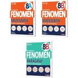 8.sınıf Fenomen A Matematik + B Matematik + B Paragraf Soru Bankası Seti