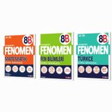 8.sınıf Fenomen Yayıncılık 8b Türkçe-matematik-fen Soru Bankası 3'lü Set