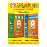 8.Sınıf Hit (T-F)2 Kitap Haftalık İntro Tarama Deneme Seti+Android Kalem