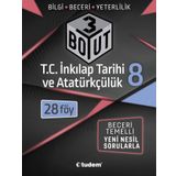 8. Sınıf İnkilap Tarihi 3 Boyut Soru Bankası-Tudem Yayınları