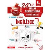 8. Sınıf Kırmızı Nar Efsane İngilizce 24 Deneme Sınavı ( 12 Sarmal + 12 Genel)