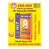 8.Sınıf Lgs Hazırlık Hit Matematik 32 Föy Deneme 640 Soru İntro Tarama Deneme Seti+Tablet Kalem