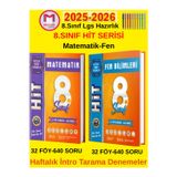 8.Sınıf Lgs Hazırlık Hit Matematik-Fen-Haftalık İntro Tarama Deneme Seti+Tablet Kalem
