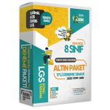 8.Sınıf Lgs-İokbs Tıpkı Basım Ve Özgün Yeni Nesil Deneme Seti 18Li (3X6) Altın Paket Tg Çözümlü