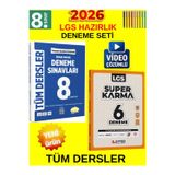 8.Sınıf Lgs Kazan Tüm Ders Genel Deneme Set-Editör Branş Branş+Eyted Süper Karma 6Lı