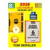 8.Sınıf Lgs Kazan Tüm Ders Genel Deneme Set-Hız Yayın 6Lı Genel+Eyted Süper Karma 6Lı
