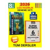 8.Sınıf Lgs Kazan Tüm Ders Genel Deneme Set-Krallar Karması 9 Lu+Eyted Süper Karma 6Lı
