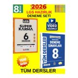 8.Sınıf Lgs Süper İkili Tüm Ders Genel Deneme Set-Eyted Süper Karma 6Lı+Editör Branş Branş Deneme