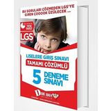 8. Sınıf LGS Tamamı Çözümlü 5 Deneme Sınavı-Dahi Adam Yayınları