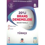 8.Sınıf LGS Türkçe 20'li Branş Denemeleri Zeka Küpü Yayınları