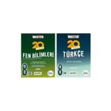 8. Sınıf Master 20 Fen Bilimleri Denemesi + Master 20 Türkçe Denemesi (2 Kitap)