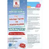 8. Sınıf T.C. İnkılap Tarihi ve Atatürkçülük Yaprak Test-Bulut Eğitim