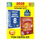 8.Sınıf Tüm Ders Lgs Genel Deneme Set-Editör Branş Branş+Ünlüler Acı Biber 3 Lü Deneme