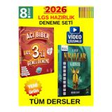 8.Sınıf Tüm Ders Lgs Genel Deneme Set Süper 2Li-Ünlüler Acı Biber 3Lü+Krallar Karması 9 Lu