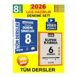 8.Sınıf Tüm Ders Lgs Kazanım Genel Deneme Set -Editör Branş Branş+Eyted Süper Karma 6Lı