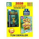 8.Sınıf Tüm Ders Lgs Kazanım Genel Deneme Set -Krallar Karması 9 Lu+Ünlüler Cix 3+1 Deneme