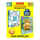 8.Sınıf Tüm Ders Lgs Kazanım Genel Deneme Set Süper İkili-Liderler 10'Lu+Ünlüler Cix 3+1 Deneme