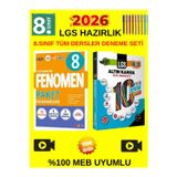8.Sınıf Tüm Dersler Lgs 10 Farklı Deneme+Altın Karma 8.Sınıf Lgs 10 Farklı Deneme Set+Tablet Kalem