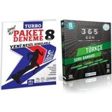 8. Sınıf Turbo 5'li Paket Deneme ve Türkçe 365 Gün Soru Bankası
