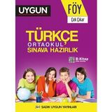 8. Sınıf Türkçe Ortaokul Sınavına Hazırlık Föy-Sadık Uygun Yayınları