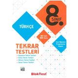 8.Sınıf Türkçe Tekrar Testleri Tudem Yayınları