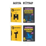 8.Sınıf Yayınları Matematik+Türkçe Soru Bankası +Kafa Dengi Yayınları Challenger Matematik +Türkçe D