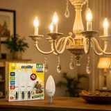 8 W Led Mum Ampul – E14 Duy, 810 Lümen, 3000K Sarı Işık, 60W Eşdeğer, 3’Lü Paket, Opal Dekoratif Ampul, Dimmer Uyumlu Değil,%86 Enerji Tas