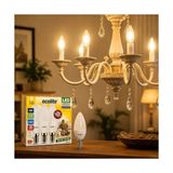 8 W LED Mum Ampul – E14 Duy, 810 Lümen, 3000K Sarı Işık, 60W Eşdeğer, 3’lü Paket, Opal Dekoratif Ampul, Dimmer Uyumlu Değil,%86 Enerji Tasarrufu, 99X37 mm (Sarı) - Altın