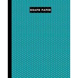 8" x 10" Graph paper - 106 pages - Black Beehive on Teal: Imperial 1/4” squared white graph paper and high quality gloss cover by Elizabeth Banks