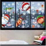 80 Adet Kar Tanesi Pencere Cam Yapışkanları, Noel Baba Geyik Çıkartmaları