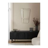 80 cm Asimetrik Duvar Dekorasyon Aynası - Konsol Üstü Salon Dekorasyon Aynası-182