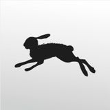 80 cm Çöl Tavşanı Folyo Sticker