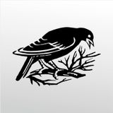 80 cm Daldaki Kuş Folyo Sticker