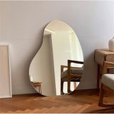 80 cm Oval Duvar Dekorasyon Aynası - Konsol Üstü Salon Dekorasyon Aynası-557