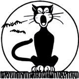 80 cm Siyah Kedi Folyo Sticker