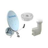 80 Cm Star Ofset Çanak Anten Full Set Ikili Lnb 25 Mt Anten Kablosu 150021