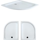 80 x 100 Asimetrik Oval Flat Duş Teknesi H:6 cm