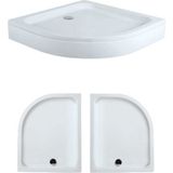 80 x 100 Asimetrik Oval Panelli Duş Teknesi H:17 cm