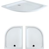 80 x 120 Asimetrik Oval Flat Duş Teknesi H:6 cm