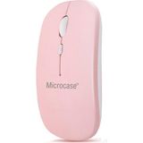 800-1200-1600 Dpı Bluetooth Kablosuz Mouse - AL2722 Pembe