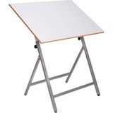 800 70X100 Ekonomik Çizim Masası Ayak + Tabla Beyaz - Ahşap - Beyaz - Seçenek 1