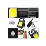 800 Lümen Mini 3 Modlu Cob Led Mıknatıslı Kamp Feneri El Feneri