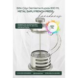 800 Ml Bitki Çayı Demleme Kupası Süzgeçli Çay Ve Kahve Kupası French Press