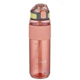 800 Ml Taşıma Kulplu Su Matarası, Pembe Renk Ve Ölçü Skalası